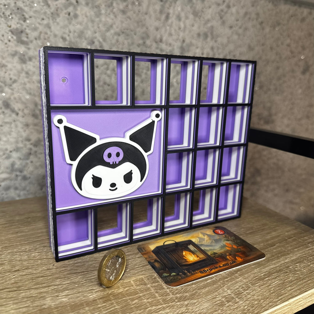 Display Shelf for Bitty Pop Kuromi themed 18 slots